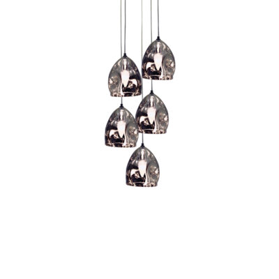 77-3697 WS19522-5 SOFT PENDANT SMOKEY GREY+ HOMELIGHTING