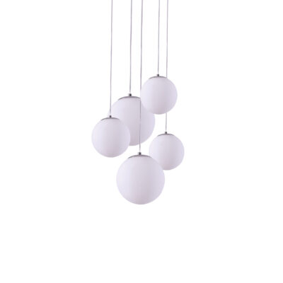 77-3715 SE1520-5 ALESSIA OPAL GLASS 3 Φ15 & 2 Φ20+ HOMELIGHTING
