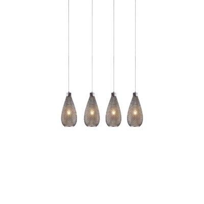 77-3737 SE4285-04 SM DARIO PENDANT SMOKE GLASS+ HOMELIGHTING