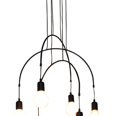 77-3823 HL-3527-6 EVERDINA BLACK PENDANT HOMELIGHTING