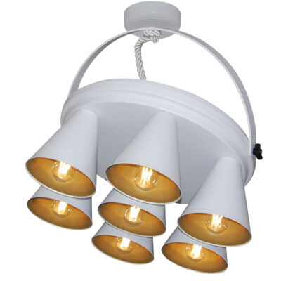 77-3999 HL-3578-1B BRANDON WHITE & MAT GOLD PENDANT HOMELIGHTING