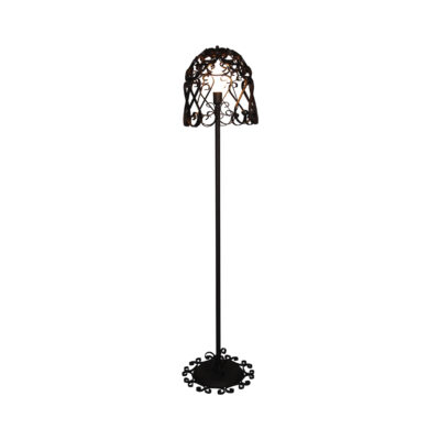 77-4027 HL-3586-1F LEWIS RUSTY BROWN FLOOR LAMP HOMELIGHTING