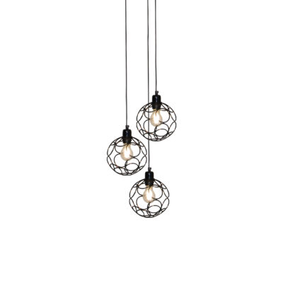 77-4063 HL-3588-3 ALINE BLACK PENDANT HOMELIGHTING