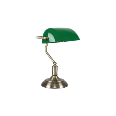77-4373 879-1T CAMERON, TABLE LAMP WITH GREEN GLASS Β2 HOMELIGHTING
