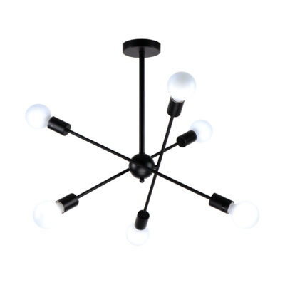 77-8091 KQ 2629/6 GWEN BLACK PENDANT Δ4 HOMELIGHTING
