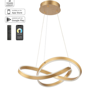 77-8121 SE LED SMART 60 MILEA PENDANT GOLD MAT Α5 HOMELIGHTING