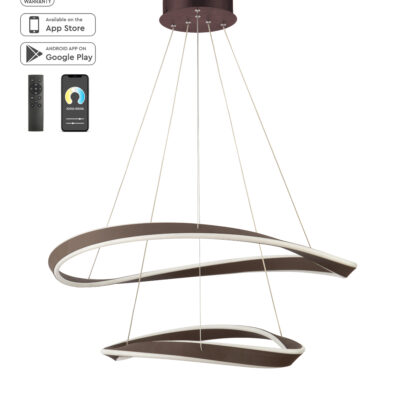 77-8129 SE LED SMART 80 MATEO PENDANT COFFEE BROWN Β5 HOMELIGHTING