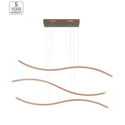 77-8130 SE LED 120 WAVES PENDANT COFFEE BROWN Β5 HOMELIGHTING