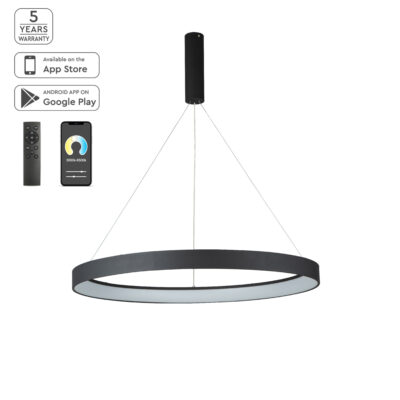 77-8139 SE LED SMART 80 AMAYA PENDANT BLACK Δ5 HOMELIGHTING