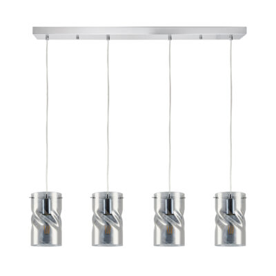 77-8183 KQ S0616-4 TWIST SMOKEY PENDANT GLASS+ HOMELIGHTING