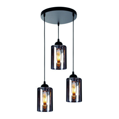 77-8202 KQ 8877-3A SMOG PENDANT SMOKED GLASSES Ζ2 HOMELIGHTING