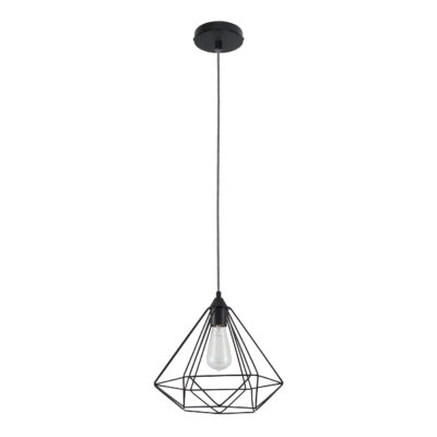 77-8227 SE21-BL-33 MILA BLACK METAL GRID PENDANT Δ3 HOMELIGHTING