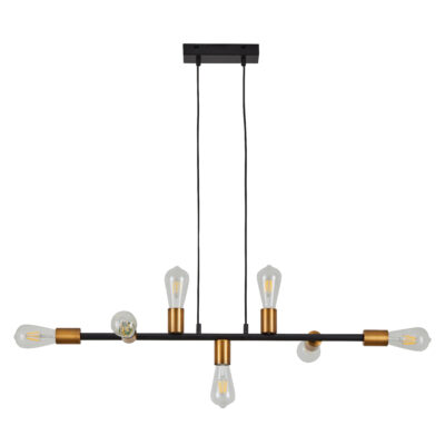 77-8240 SE21-AB-85 CODY ANTIQUE BNRASS & BLACK METAL PENDANT Δ4 HOMELIGHTING