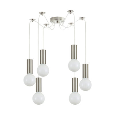 77-8386 SE21-NM-4-NM6 ADEPT TUBE Nickel Matt Pendant+ HOMELIGHTING
