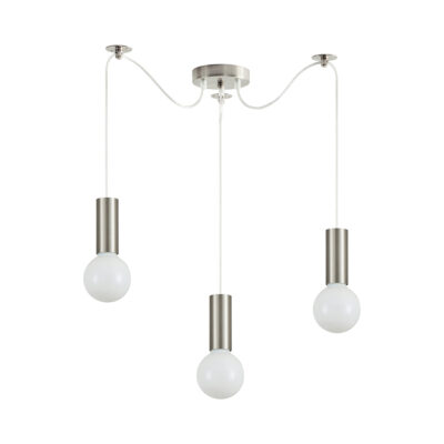 77-8387 SE21-NM-4-NM3 ADEPT TUBE Nickel Matt Pendant+ HOMELIGHTING