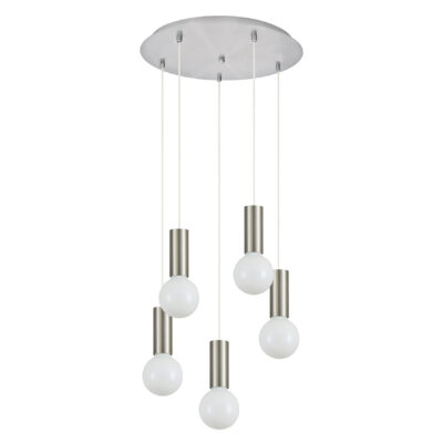 77-8390 SE21-NM-4-5NM ADEPT TUBE Nickel Matt Pendant+ HOMELIGHTING