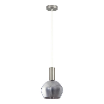 77-8399 SE21-NM-4-GL2 ADEPT TUBE Nickel Matt Pendant Smoked Glass+ HOMELIGHTING