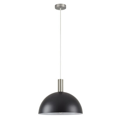 77-8406 SE21-NM-4-MS40 ADEPT TUBE Nickel Matt Pendant Black Metal Shade+ HOMELIGHTING
