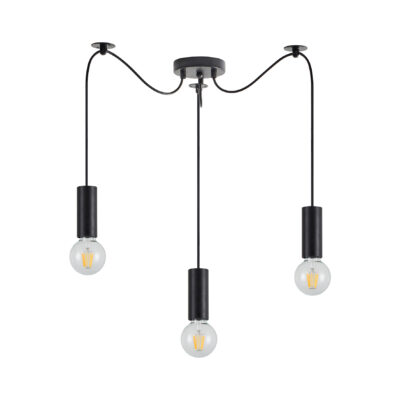77-8478 SE21-BL-4-BL3 ADEPT TUBE Black Pendant+ HOMELIGHTING