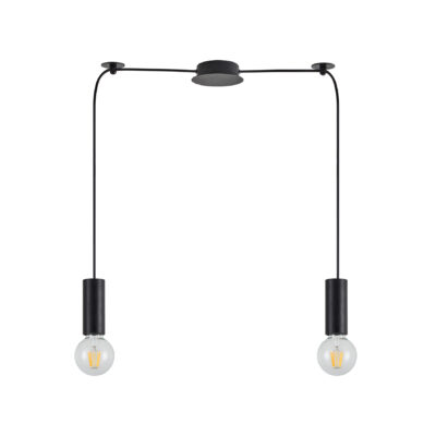 77-8479 SE21-BL-4-BL2 ADEPT TUBE Black Pendant+ HOMELIGHTING