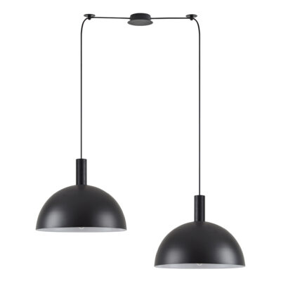 77-8500 SE21-BL-4-BL2-MS40 ADEPT TUBE Black Metal Shade Pendant+ HOMELIGHTING