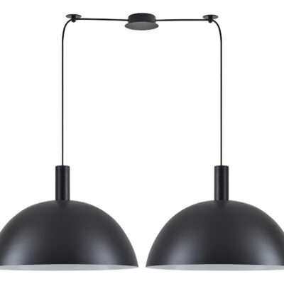 77-8504 SE21-BL-4-BL2-MS50 ADEPT TUBE Black Metal Shade Pendant+ HOMELIGHTING