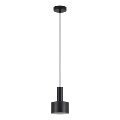 77-8540 SE21-BL-4-MS1 ADEPT TUBE Black Pendant Black Metal Shade+ HOMELIGHTING