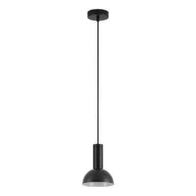 77-8554 SE21-BL-4-MS3 ADEPT TUBE Black Pendant Black Metal Shade+ HOMELIGHTING