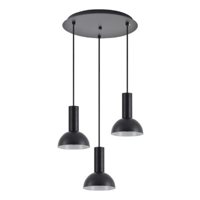 77-8558 SE21-BL-4-3BL-MS3 ADEPT TUBE Black Pendant Black Metal Shade+ HOMELIGHTING