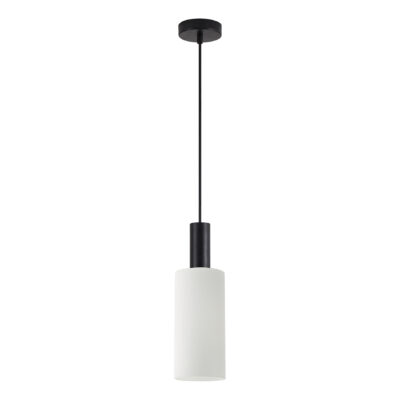 77-8561 SE21-BL-4-GL3 ADEPT TUBE Black Pendant White Glass+ HOMELIGHTING