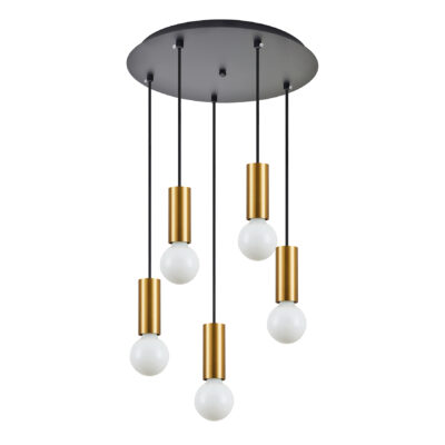 77-8572 SE21-GM-4-5BL ADEPT TUBE Gold Matt Pendant+ HOMELIGHTING