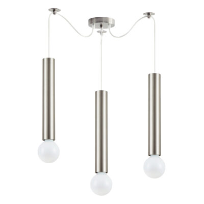 77-8660 SE21-NM-5-NM3 ADEPT TUBE NICKEL MAT Nickel Matt Pendant+ HOMELIGHTING