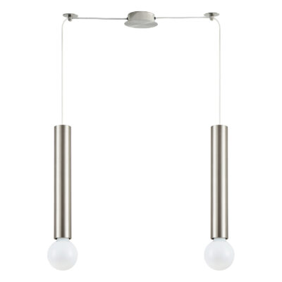 77-8661 SE21-NM-5-NM2 ADEPT TUBE NICKEL MAT Nickel Matt Pendant+ HOMELIGHTING