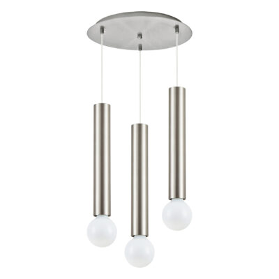 77-8662 SE21-NM-5-3NM ADEPT TUBE NICKEL MAT Nickel Matt Pendant+ HOMELIGHTING