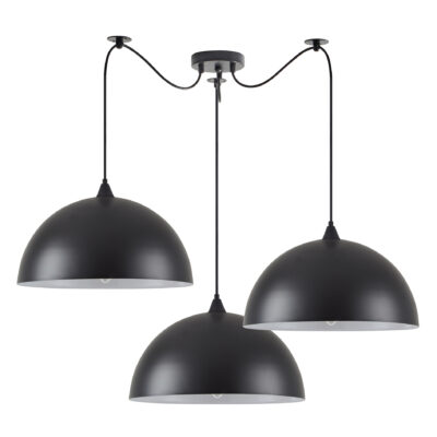 77-8719 SE21-BL-B10-BL3-MS40 ADEPT PENDANT Black Metal Pendant+ HOMELIGHTING