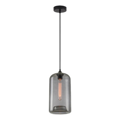 77-8781 SE21-SM-19-30 FEINT SMOKED GLASS PENDANT 1Α3 HOMELIGHTING