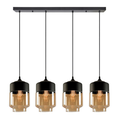 77-8790 SE21-HN-18-30-4BL+ GABY Honey Glass Pendant+ HOMELIGHTING