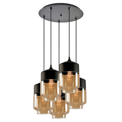 77-8791 SE21-HN-18-30-5BL+ GABY Honey Glass Pendant+ HOMELIGHTING