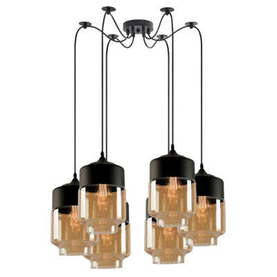 77-8792 SE21-HN-18-30-BL6+ GABY Honey Glass Pendant+ HOMELIGHTING