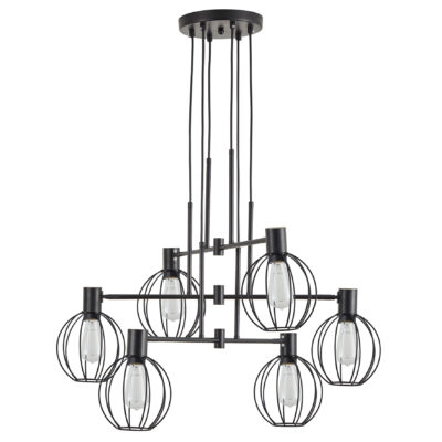 77-8878 SE21-BL-100-GR2 ADEPT PENDANT Black Metal Pendant Black Metal Grid+ HOMELIGHTING