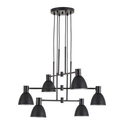 77-8880 SE21-BL-100-MS2 ADEPT PENDANT Black Metal Pendant Black Metal Shade+ HOMELIGHTING