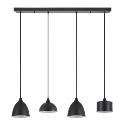 77-8957 SE21-BL-B10-4BL-MS123 ADEPT FLEX Black Metal Shade Pendant+ HOMELIGHTING