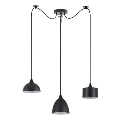 77-8959 SE21-BL-B10-BL3-MS123 ADEPT FLEX Black Metal Shade Pendant+ HOMELIGHTING