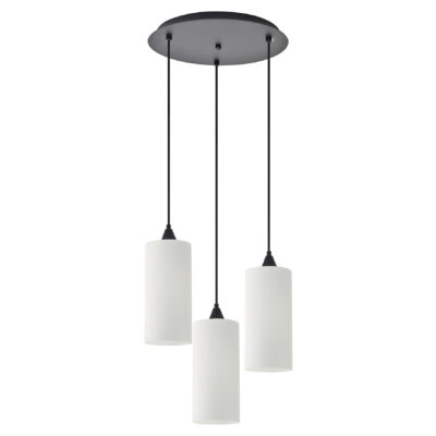 77-9002 SE21-BL-4-3BL-GL3 ADEPT TUBE Pendant White Glass+ HOMELIGHTING
