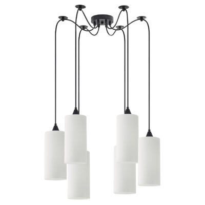 77-9004 SE21-BL-4-BL6-GL3 ADEPT TUBE  Pendant White Glass+ HOMELIGHTING