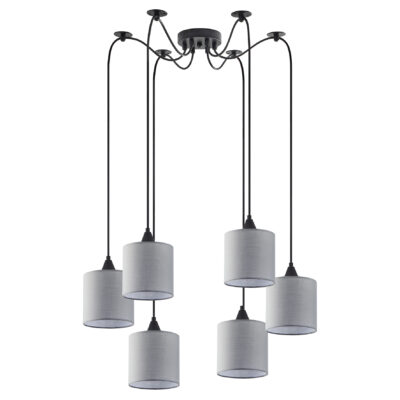 77-9025 SE21-BL-B10-BL6-SH2 ADEPT PENDANT Grey Shade Pendant + HOMELIGHTING
