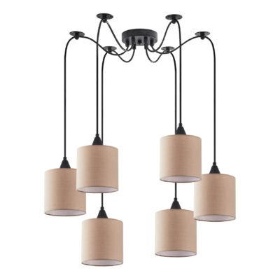 77-9026 SE21-BL-B10-BL6-SH3 ADEPT PENDANT Brown Shade Pendant+ HOMELIGHTING