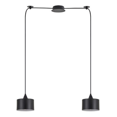 77-9036 SE21-BL-B10-BL2-MS1 ADEPT PENDANT Black Metal Shade + HOMELIGHTING