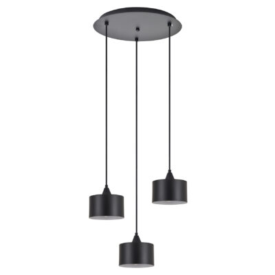 77-9039 SE21-BL-B10-3BL-MS1 ADEPT PENDANT Black Metal Shade + HOMELIGHTING
