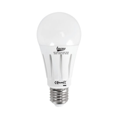AA620 Λαμπτήρας LED 2700K (ΘΕΡΜΟ ΛΕΥΚΟ)A60 E27 20w LUCAS